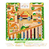 Montessori Puzzle Toys Maze Board Learning Color Counting Number Classification Wooden Educational Toys Sorting Games Kids Gifts